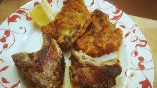 Costolette di agnello  alla piastra e fritte Vino consigliato Rosso del Vicariato [upl. by Ahsikel]