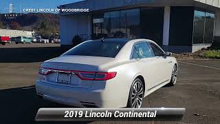 Certified 2019 Lincoln Continental Select Woodbridge  CT 3960A [upl. by Lleon]