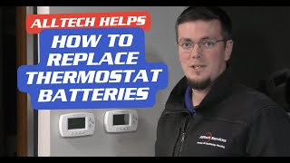 How to Change your Thermostat Batteries [upl. by Arabeila]