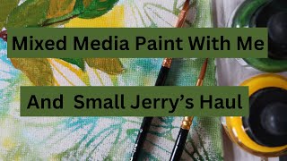 Mixed Media Painting with acrylic inks and Jerrys UnboxingDaniel Smith [upl. by Bruni]