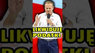 TUSK OBIECUJE LIKWIDACJĘ PODATKU DOCHODOWEGO😂😅 shorts [upl. by Anawaj]