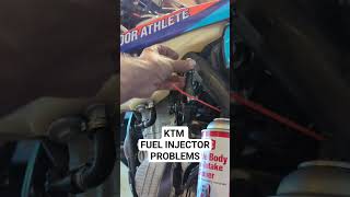 FUEL INJECTION PROBLEMS KTM MECHANIC FUELINJECTOR WONT START KTMPROBLEM KTMWONTRUN [upl. by Mavilia]