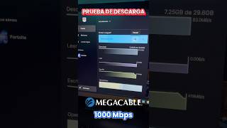 Megacable 1000 Megas  Prueba de descarga [upl. by Anastasius282]