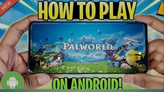 HOW to play palworld on Android [upl. by Airdnna574]