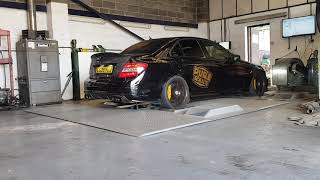 Full straight pipe C63 AMG [upl. by Nosneh]