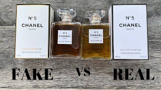 Fake vs Real Chanel No 5 Perfume 100 ML [upl. by Annhoj]