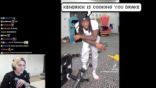 xQc reacts to Kai Cenats Argument on Kendrick Lamar vs Drake [upl. by Boatwright]