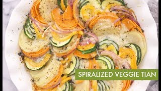 Spiralized Vegetable Tian I Spiralizer Recipe [upl. by Nossaj]