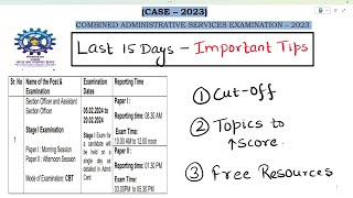 💥CSIR ASO 2023 I Last 15 Days 💥 [upl. by Ahs]