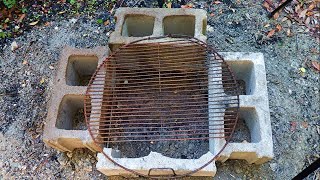 DIY Cheap Cinder Block Fire Pit [upl. by Elhsa]