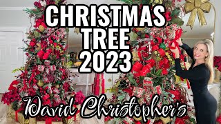 🎄NEW CHRISTMAS TREE DECORATING 2023 DAVID CHRISTOPHERS quotI Love Christmas ep14 Olivias Romantic Home [upl. by Isaacs]