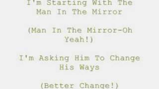 Michael Jackson Man In The Mirror Lyrics [upl. by Gold]