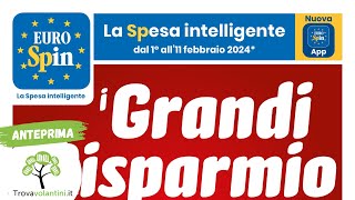 VOLANTINO EUROSPIN dal 1 al 11 febbraio 2024 anteprima [upl. by Ha]