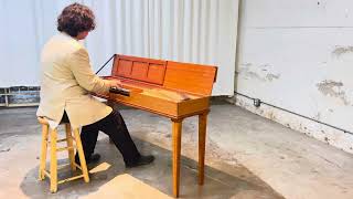 Bach Italian Concerto Presto 3rd Movement played on CLAVICHORD [upl. by Macrae]