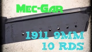 1911 9MM 10rd Magazine  MecGar [upl. by Lenhart658]