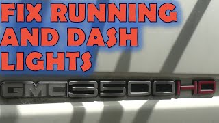 How to fix running and dash lights  GMC Sierra 3500HD [upl. by Iredale]