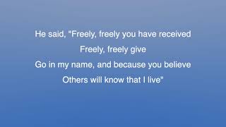 Freely Freely God Forgave My Sin  hymn instrumental lyrics [upl. by Yreneh568]