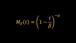 Moment Generating Function of the Gamma Distribution [upl. by Noryv519]