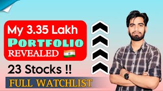 My 335 Lakh Rs Portfolio Revealed 🔥🚀 Full Watchlist ‼️ Long Term Holdings 😍 Ankur Upadhyay Vlogs [upl. by Atiuqer]