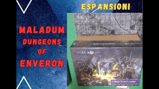 Maladum Dungeons of Enveron  Espansioni [upl. by Oynotna]