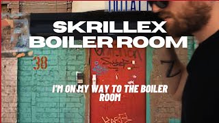 Skrillex arrives at the Boiler Room and  🤯🔥 [upl. by Ahsirt]