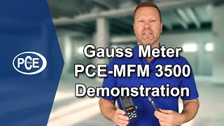 Gauss Meter PCEMFM 3500 Demonstration [upl. by Odama]