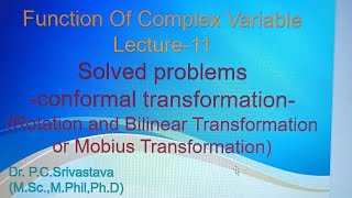 Complex Differentiation Bilinear Transformation or Mobius Transformation [upl. by Blunk]