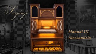 Tarjányi Manual III Alessandria Hauptwerk organ 2023 [upl. by Nitaj308]