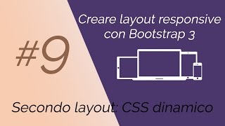 Creare Layout Responsive con Bootstrap 3 9  CSS dinamico [upl. by Darb]