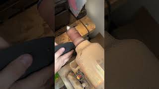 Sanding kydex edges with a drum sander [upl. by Ahilam]