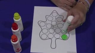 Leaf DoADot Playdough Mat Teacher Activity [upl. by Lawtun]