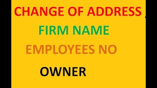 HOW TO APPLY LABOUR LICENCE ADDRESS CHANGE notice of change [upl. by Eyahs]