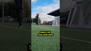 Single Leg High Knee Hops  Sprint Drill [upl. by Gilud537]