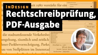 InDesign Tutorial Rechtschreibpruefung PDFAusgabe [upl. by Cosma]