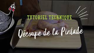 TUTO Comment découper une pintade crue  Avec le Chef belge Corentin Rochez [upl. by Earahc]