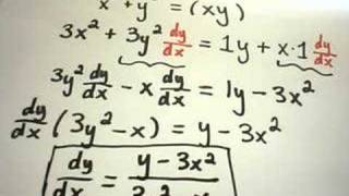 Using Implicit Differentiation  Extra Examples [upl. by Neelac333]