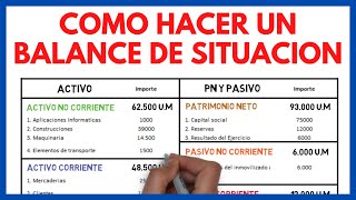 BALANCE de SITUACION 2º Bachillerato ⚖️  ➕ EJERCICIO RESUELTO  Economía de la Empresa 111 [upl. by Mairem180]