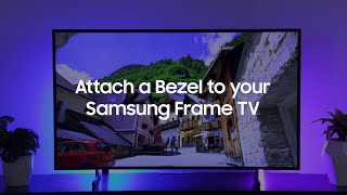 Attach a Bezel to your Samsung Frame TV [upl. by Alliuqa86]