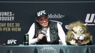 UFC 207 PostFight Press Conference Amanda Nunes [upl. by Atwater116]