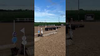 Arena eventing First time for both of us horse equestrian pony ponylover riding lemieux [upl. by Ramo]