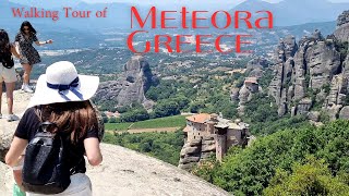 Walking tour Meteora Greece Μετέωρα [upl. by Katzir]