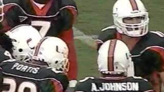 2001 Miami Hurricanes vs Rutgers Highlights [upl. by Eimorej59]