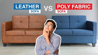 Leather vs Poly Fabric Sofa  MF Home TV [upl. by Arlen427]