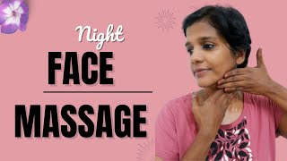 Night Face Massage Face Lifting Massage You Must Do Every Night [upl. by Evangelist]