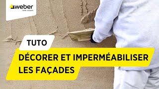 Comment décorer et imperméabiliser les façades avec un enduit monocouche manuel  Weber [upl. by Tartaglia]