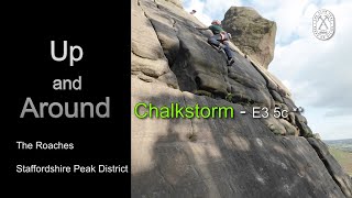 Chalkstorm  E3 5c   The Roaches  Staffordshire Peak District [upl. by Bron]