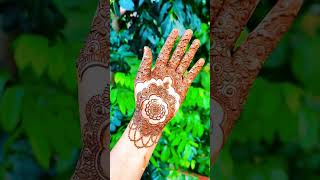 Beautiful full hand flowers mehandi hennadesign latest aesthetic flower mehandiartist [upl. by Nalla767]