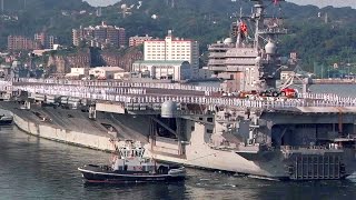 US Carrier USS Ronald Reagan Arrives at New Homeport in Japan [upl. by Shalne]