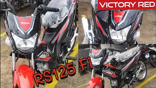 Pinakabagong RS125 Fi in Victory Red Available sa Honda Biñan Rs125Fi RS125 rs125 [upl. by Kcirdahs]