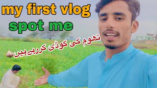 my first vlog spot me thom ki godi kr rhy han😊🧄 [upl. by Franciska]